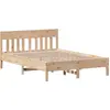 Image de vidaXL Lit en bois massif sans matelas 120x200 cm en pin