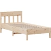 Image de vidaXL Lit en bois massif sans matelas 90x200 pin