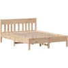 Image de vidaXL Lit en bois massif sans matelas 140x190 cm pin