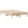 Image de vidaXL Lit en bois massif sans matelas 160x200 cm pin