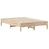 Image de vidaXL Lit en pin massif sans matelas 150x200 cm