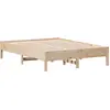 Image de vidaXL Lit en bois massif sans matelas 135x190 cm pin
