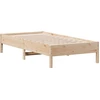 Image de vidaXL Lit en bois massif sans matelas 75x190 cm pin