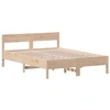 Image de vidaXL Lit en pin massif sans matelas 150x200 cm