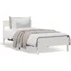 Image de vidaXL Lit en pin massif sans matelas blanc 90x200 cm
