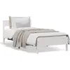 Image de vidaXL Lit en pin massif sans matelas blanc 90x190 cm