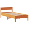 Image de vidaXL Lit en bois massif sans matelas pin brun cireux 90x190 cm