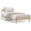 Image de vidaXL Lit en bois massif sans matelas 75x190 cm pin