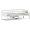 Image de vidaXL Lit de jour sans matelas Blanc 80x200 cm Pin massif