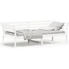 Image de vidaXL Lit de jour sans matelas Blanc 80x200 cm Pin massif