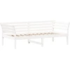 Image de vidaXL Lit de jour sans matelas Blanc 100x200 cm Pin massif