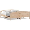 Image de vidaXL Lit en bois massif sans matelas 180x200 pin