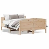 Image de vidaXL Lit en pin massif sans matelas 150x200 cm