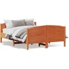 Image de vidaXL Lit en bois massif sans matelas pin brun cireux 140x200 cm