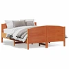Image de vidaXL Lit en pin massif sans matelas brun cireux 120x200 cm