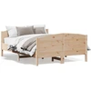 Image de vidaXL Lit en bois massif sans matelas 140x190 cm pin