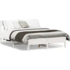 Image de vidaXL Lit en bois massif sans matelas blanc 160x200 pin