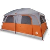 Image de vidaXL Tente familiale pour 8 personnes Gris et orange Étanche