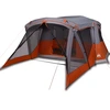 Image de vidaXL Tente de camping avec auvent 4 personnes Orange étanche à l'eau