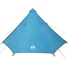 Image de vidaXL Tipi tente familiale 8 personnes bleu imperméable