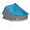 Image de vidaXL Tipi tente familiale 12 personnes bleu imperméable