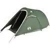 Image de vidaXL Tente tunnel 3 personnes Vert Imperméable