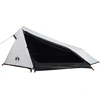 Image de vidaXL Tente de camping tunnel 1 personne Blanc Obscurci Etanche