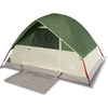 Image de vidaXL Tente de camping dôme 4 personnes Vert Étanche
