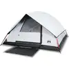 Image de vidaXL Tente de camping dôme 4 personnes blanche foncée étanche à l'eau