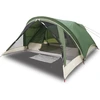 Image de vidaXL Tente de camping 4 personnes Vert Étanche