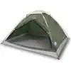 Image de vidaXL Tente de camping dôme 4 personnes Vert Étanche