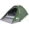 Image de vidaXL Tente de camping dôme 2 personnes Vert Étanche