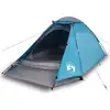 Image de vidaXL Tente de camping dôme 4 personnes bleue étanche à l'eau