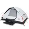 Image de vidaXL Tente de camping dôme 4 personnes blanche foncée étanche à l'eau