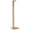 Image de vidaXL Douche de jardin Beige 50x55x224 cm Poly rotin et bois d'acacia