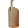 Image de vidaXL Douche de jardin beige 100x100x241,5 cm Poly rotin bois d'acacia