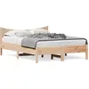 Image de vidaXL Lit en bois massif sans matelas 135x190 cm pin