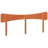 Image de vidaXL Tête de lit brun cireux 200 cm pin massif