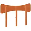 Image de Tête de lit brun cire 120 cm pin massif