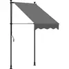 Image de vidaXL Auvent rétractable Anthracite 100x150 cm Tissu et acier