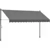 Image de vidaXL Auvent rétractable Anthracite 350x150 cm Tissu et acier