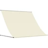 Image de vidaXL Auvent rétractable Crème 250x150 cm Tissu et acier