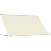 Image de vidaXL Marquise rétractable Crème 300x150 cm Tissu et acier