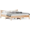 Image de vidaXL Lit en bois massif sans matelas 200x200 cm pin