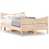 Image de vidaXL Lit en bois massif sans matelas 120x190 cm pin