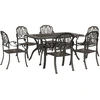 Image de vidaXL Ensemble de jardin 7 pièces bronze fonte d'aluminium