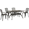 Image de vidaXL Ensemble de jardin 5 pièces bronze fonte d'aluminium