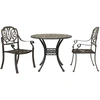 Image de vidaXL Ensemble Bistro 3 pièces bronzes fonte d'aluminium