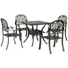 Image de vidaXL Ensemble de jardin 5 pièces bronze fonte d'aluminium