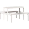 Image de vidaXL Table de pique-nique 110x134x75 cm pin massif